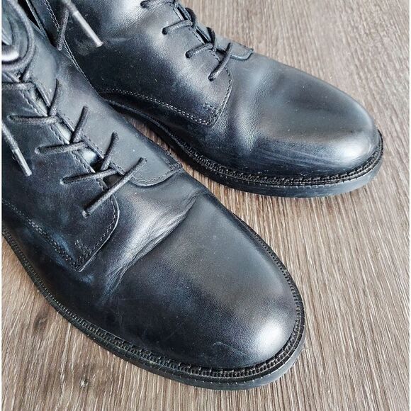 Sam Edelman Nina Combat Boot Black Leather Size 8 - Picture 7 of 9